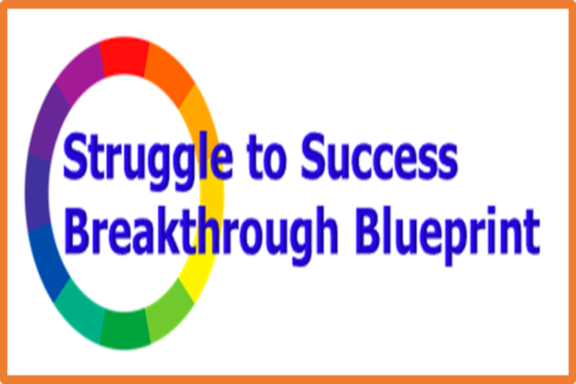 Logo for struggles to success breakthrough blueprint